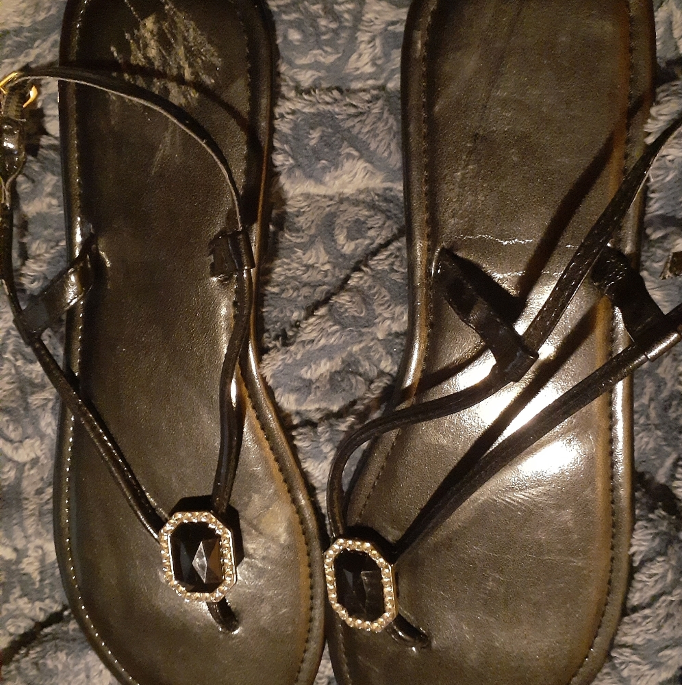 Cute black sandals